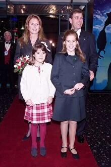 Images Dated 14th December 1999: Duchess of York and Prince Andrew with their daughters Princesses Beatrice