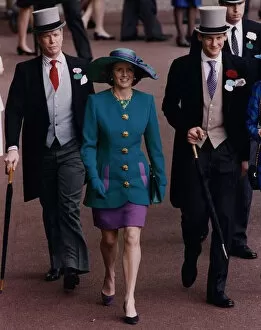 Images Dated 22nd June 1991: Duchess of York at Royal Ascot 1991