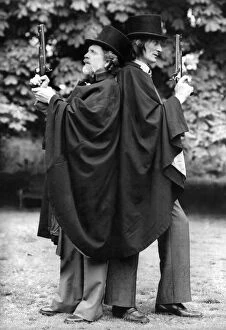 Images Dated 4th July 1980: The duellists of Hampstead Heath: Dr. Michael Carson and cine photographer John Barnard
