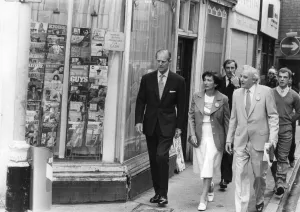 The Duke of Edinburgh. Prince Philip with dame Shirley Porter in London's Soho The Duke of Edinburgh. Prince Philip with dame Shirley Porter in London's Soho