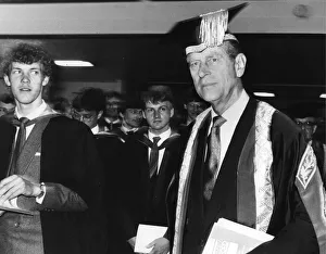 The Duke of Edinburgh. Prince Philip at Salford university to present degrees to students The Duke of Edinburgh. Prince Philip at Salford university to present degrees to students