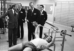 Images Dated 13th November 1980: The Duke of Edinburgh. Prince Philip visits the Brittania Leisure Centre in Shoreditch