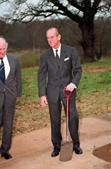 Images Dated 23rd November 1992: The Duke of Edinburgh. Prince Philip at Windsor great park. November 1992