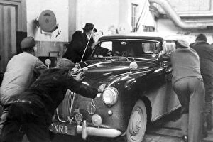 01440 Gallery: The Duke of Edinburgh. Prince Phillips Aston Martin Lagonda breaks down in Germany