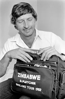 Duncan Fletcher captain of Zimbabwe Cricket team, pictured in his hotel room at Duncan Fletcher captain of Zimbabwe Cricket team, pictured in his hotel room at