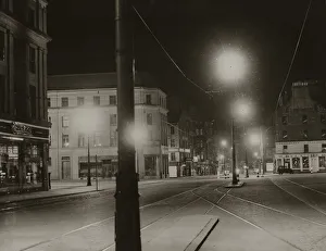 00154 Gallery: Dundee High Street by night street lights Architecture Buildings