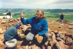 Durham University archaeologist Max Adams athe the burial site high in the Breamish Durham University archaeologist Max Adams athe the burial site high in the Breamish