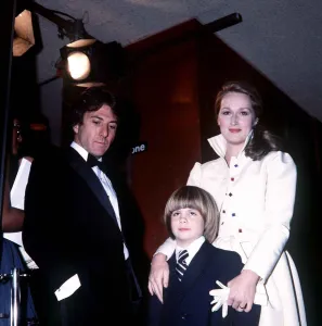 Dustin Hoffman with actress Meryl Streep and young Justin Henry who all starred together Dustin Hoffman with actress Meryl Streep and young Justin Henry who all starred together