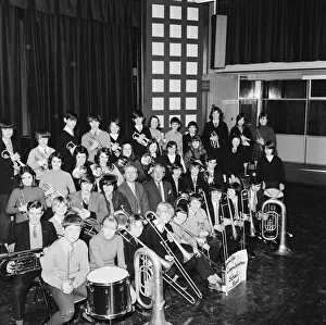 Eaglescliffe School band in rehearsal. Circa 1972 Eaglescliffe School band in rehearsal. Circa 1972
