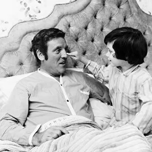 Images Dated 24th June 1970: Eamonn Andrews tv presenter of This Is Your Life with his son Fergal