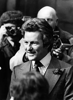 The Earl of Lichfield arriving at Chester Cathedral for his wedding. March 1975 P009626 The Earl of Lichfield arriving at Chester Cathedral for his wedding. March 1975 P009626