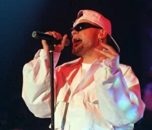 Images Dated 16th December 1996: East 17 brian HArvey on stage at the SECC Glasgow 1996