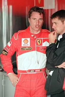 Images Dated 12th July 1998: Eddie Irvine of Ferrari, 1998 British Grand Prix, held at the Silverstone Circuit