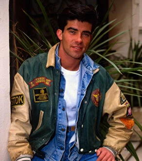 Eddie Kidd motorcycle stuntman and model February 1988