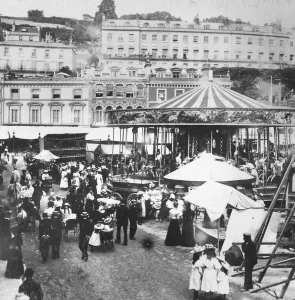Edwardian elegance at Torquay Regatta Fair Circa 1910 Edwardian elegance at Torquay Regatta Fair Circa 1910