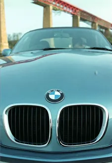 Eileen Catterson with Z3 BMW convertible car May 1998 at Forth Rail bridge bumper Eileen Catterson with Z3 BMW convertible car May 1998 at Forth Rail bridge bumper