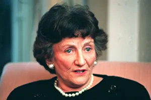 ELIZABETH MAXWELL, WIDOW OF ROBERT MAXWELL, DURING INTERVIEW - 1991/11126 ELIZABETH MAXWELL, WIDOW OF ROBERT MAXWELL, DURING INTERVIEW - 1991/11126