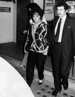 Images Dated 2nd July 1982: Elizabeth Taylor actress seen leaving a London Jazz bar