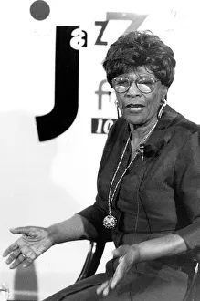 Images Dated 1st March 1990: Ella Fitzgerald Jazz Singer at the opening of Jazz FM Radio Station in London