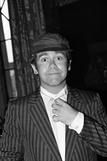 Elton John attends a House of Commons reception, invited along with other pop stars by Elton John attends a House of Commons reception, invited along with other pop stars by
