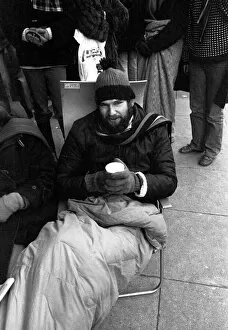 Images Dated 2nd February 1979: Elton John fans spent the night in sub-zero temperatures to make sure of getting tickets