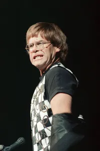 Images Dated 30th June 1992: Elton John performing at the National Indoor Arena, Birmingham during The One Tour