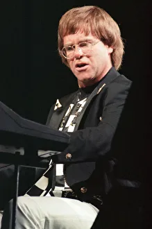 Images Dated 30th June 1992: Elton John performing at the National Indoor Arena, Birmingham during The One Tour