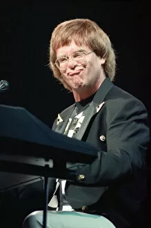 Images Dated 30th June 1992: Elton John performing at the National Indoor Arena, Birmingham during The One Tour