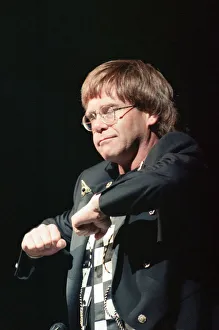 Images Dated 30th June 1992: Elton John performing at the National Indoor Arena, Birmingham during The One Tour