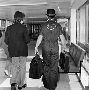 Elton John pictured on his arrival from a recording session in Los Angeles Elton John pictured on his arrival from a recording session in Los Angeles