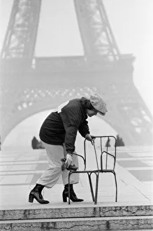 Elton John pictured in Paris in front of the Eiffel Tower Elton John pictured in Paris in front of the Eiffel Tower