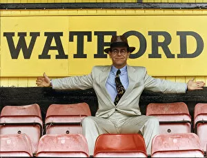Elton John singer is back at Watford promising to do what he can to lift the Second