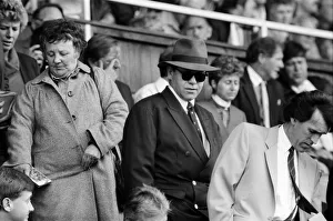 Elton John watching the Coventry City v Watford football match Elton John watching the Coventry City v Watford football match