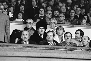Elton John watching the Watford v Gillingham football match. 11th November 1978 Elton John watching the Watford v Gillingham football match. 11th November 1978