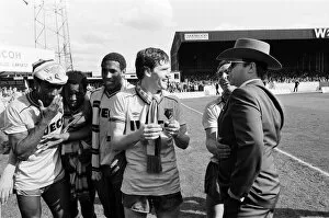 Images Dated 14th May 1983: Elton John and some of the Watford side after their match against Liverpool