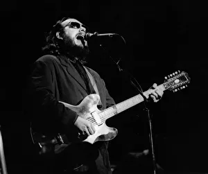 Elvis Costello British pop singer on stage 1991 Elvis Costello British pop singer on stage 1991