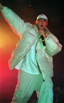 Eminem on stage at Glasgow Barrowlands November 1999 Eminem on stage at Glasgow Barrowlands November 1999