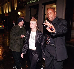 Images Dated 4th April 1998: EMMA BUNTON BABY SPICE APRIL THE SPICE GIRLS GOING TO THE APPARTMENTS NIGHT CLUB IN