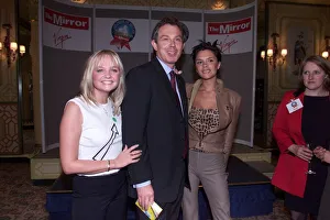 Emma Bunton, Victoria Adams & Tony Blair May 1999 at the Dorchester Hotel for Emma Bunton, Victoria Adams & Tony Blair May 1999 at the Dorchester Hotel for
