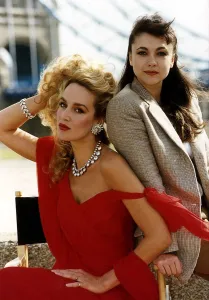 Emma Sams Actress and Jerry Hall Model who appear together in a programme made for Emma Sams Actress and Jerry Hall Model who appear together in a programme made for