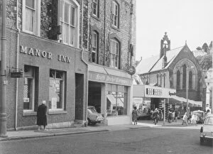 Not Personality Gallery: The bottom end of Market Street, Torquay in the early 1960s showing the Manor Inn