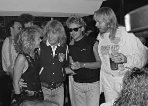 Images Dated 30th June 1984: 'End of the Road'party for Status Quo. June 1984 Status Quo