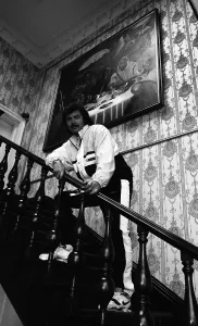 Engelbert Humperdink in the hallway at his home near Leicester Engelbert Humperdink in the hallway at his home near Leicester