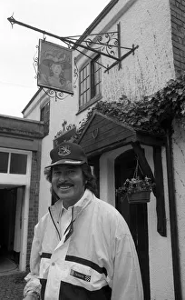 Engelbert Humperdink outside his own pub at his home near Leicester Engelbert Humperdink outside his own pub at his home near Leicester