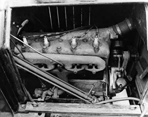 Model T Gallery: The Engine of a Model T Ford Car. The simple 4 cylinder 2