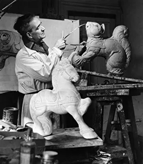Engineer and sculptor's clever animal toys. A skilled engineer, Mr Engineer and sculptor's clever animal toys. A skilled engineer, Mr