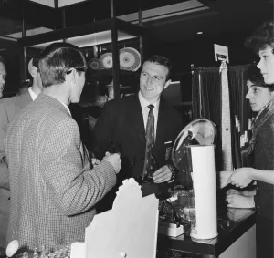 The England football team at London Airport before their flight to Santiago The England football team at London Airport before their flight to Santiago