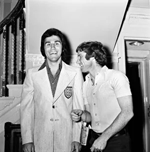 Images Dated 7th May 1975: England football team members Gerry Francis and Alan Ball May 1975