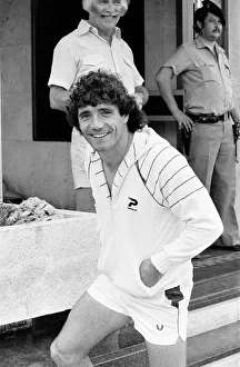 England footballer Kevin Keegan in relaxed mood at the team hotel during the 1982 World England footballer Kevin Keegan in relaxed mood at the team hotel during the 1982 World