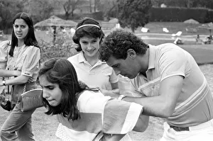 England goalkeeper Peter Shilton signs autographs for local girls in Mexico City ahead of England goalkeeper Peter Shilton signs autographs for local girls in Mexico City ahead of